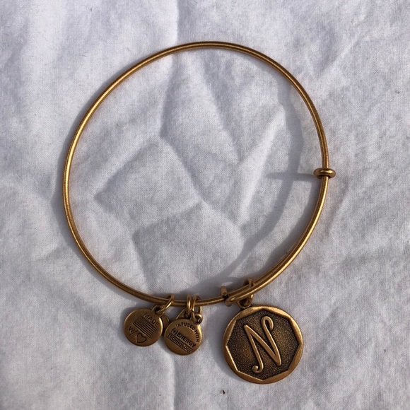 Initial Adjustable Wire Bangle from Alex and Ani - Picture 2 of 2